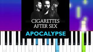 Cigarettes After Sex - Apocalypse (Piano Tutorial)