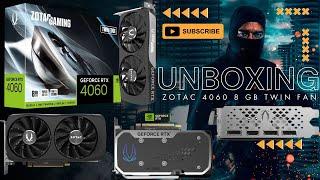 Zotac RTX 4060 Twin Edge 8GB Gaming Graphics Card Unboxing