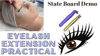 Eyelash Extension Practical Demo