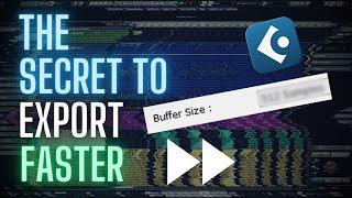 How to export audio mixes up to 3x FASTER!