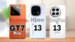 Realme GT7 Pro vs iQoo 13 vs OnePlus 13