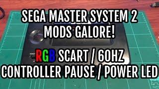 Sega Master System 2 Detailed Mods Tutorial - RGB SCART | 60hz | Power LED | Controller Pause