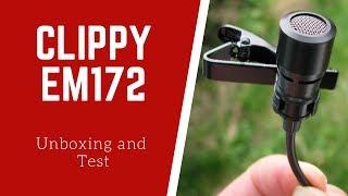 Micbooster.com Clippy EM172 Lavalier Microphone - Unboxing and Initial Sound Test