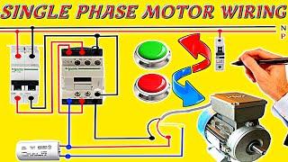 single phase motor reverse forward connection #lifehacks #tips