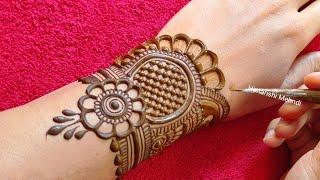 easy latest mehndi designs back side | mehandi ka design | mehndi design simple mehandi design mehdi