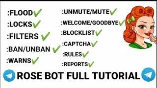 ROSE bot Telegram Userbot Full Tutorial ||Jason Techies