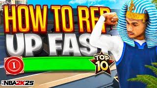 HOW TO REP UP & AND LEVEL UP FAST ON NBA2K25! BEST METHOD TO HIT LEGEND AND LVL 40!