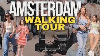 Amsterdam Walking Tour: Canals, Shops & Local Vibes in 4K 60FPS! 