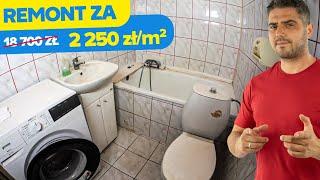 Remont ŁAZIENKI w BLOKU za 2250 zł/m2