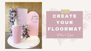 How to create your themed floor mat for party decor, backdrop displays and more