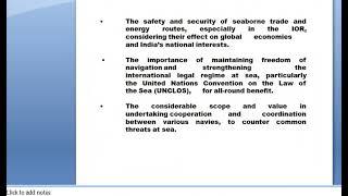 India's Maritime Strategy and Naval Security