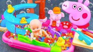 Now Showing! Satisfying with Unboxing Cute Peppa Pig  Swimming Pool Toys Collection ASMR