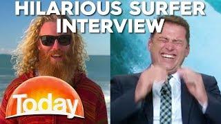 Hilarious Surfers have reporter in Stitches | TODAY Show Australia