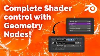 Full Shader Control with Geometry Nodes ! Short Blender Tutorial