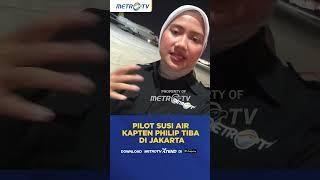 Pilot Susi Air Kapten Philip Tiba di Bandara Halim #shorts