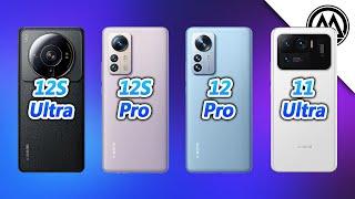 Xiaomi 12S Ultra vs Xiaomi 12S Pro vs Xiaomi 12 Pro vs Xiaomi Mi 11 Ultra