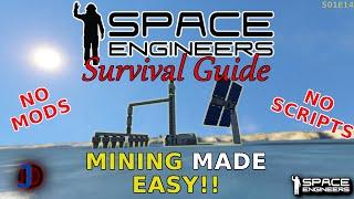 Space Engineers Survival Guide - Auto Miner - s1e14
