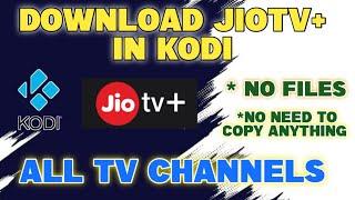 How to install Jiotv+ using Kodi App || No Files Required for JioTv+ installation Tamil