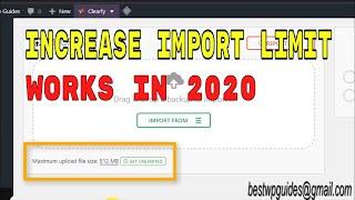 [2020] NEW - How to increase All in one WP wordpress Migration plugin import file limit - Part 2