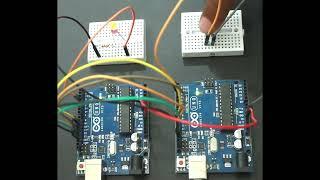 LED toggle using SPI | #arduino #arduinoproject #esp325