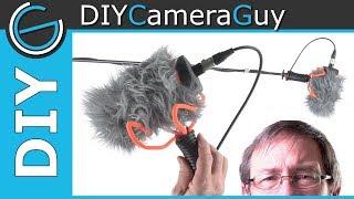 [DIY Blimp] DIY microphone shock mount with windshield