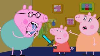 Peppa Pig vs Daddy Pig Monster. Horror Part2. Cartoon parody