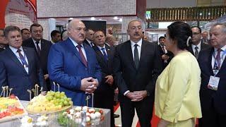 Лукашенко в Баку: За рекламу будешь должна! // Лукашенко и Алиев на выставке. Май, 2024
