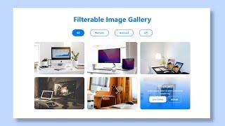 Filterable Image Gallery in HTML CSS & JavaScript | Responsive Portfolio Filter Gallery || AebyZayn