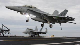 Takeoff and Landing on the Flight Deck of the Nimitz-Class Aircraft Carrier USS George Washington