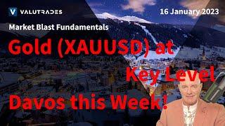 Gold (XAUUSD) at Key Level. USD Continuing Weaker.  Davos WEF this Week.