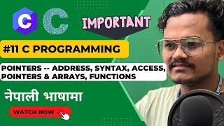 Learn Pointers in C Programming in 20 minutes in Nepali | DEV COMMUNITY NEPAL