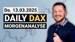 DAX Shortmodus bleibt aktiv, ABER..! | Meine DAX Morgenanalyse am 13.03.2025 Florian Kasischke