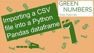 Importing a CSV file into a Python Pandas dataframe | Data Tutorial