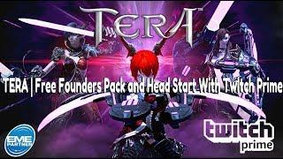 TERA Console | Free Founders Pack and Head Start With Twitch Prime | How To Get It