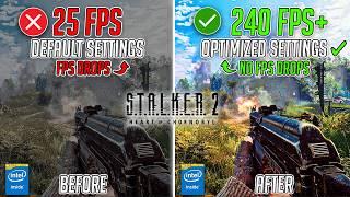 STALKER 2 - BEST PC SETTINGS to Fix Lags, Stutter and MAX FPS 