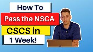 How to Pass the NSCA CSCS in 1 Week [In 2023]