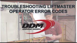 Troubleshooting LiftMaster Operator Error Codes