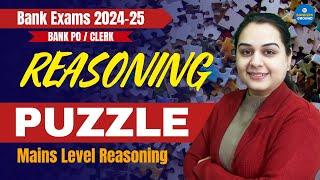 IBPS, IBPS RRB, SBI | Reasoning | Puzzle | Puzzle for Bank Exams | Reasoning by Tanvi Ma'am