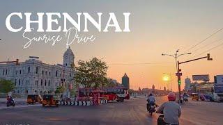 Chennai Oldest Road Sunrise Drive | PH Road [4K]