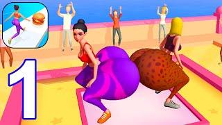 Twerk Race 3D - Gameplay Walkthrough Part 1 All Levels 1-8 (Android,iOS)