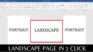 Step-by-step tutorial on "How to make one page landscape in Word"