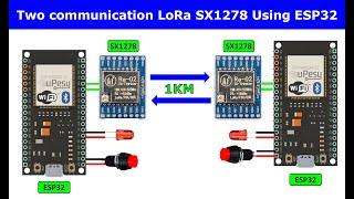 EPS32 Lora SX1278 Ai Thinker RX TX 1 LED 1 Pushbutton | esp32 lora sx1278 | ra-02 lora SX1278 module