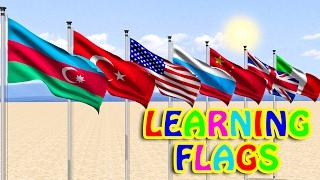 Learn Flags for Childrens 3D animation