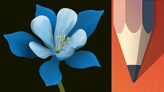 How to paint a flower with Autodesk Sketchbook Mobile