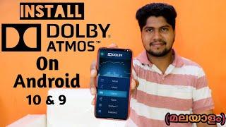 How to install dolby atmos on android | Install dolby atmos on android 9 and 10 | Malayalam