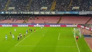 Fabri penalti kurtariyor. Tribunden canli | Napoli - Besiktas |