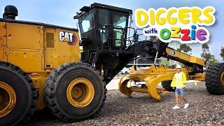 Digger Adventure for Kids at Huge Construction Yard | Educational Video for Kids