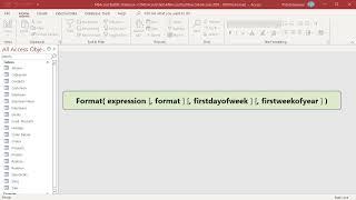 How to Group Dates into Months, Quarter and Years using FORMAT function in MS Access - Office 365