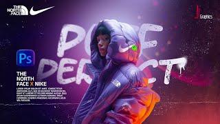 Creative Social Media Poster Design | Photoshop Tutorial | Puffer jacket design | Nike