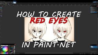 How To Create Glowing Eye Effect On Paint.NET